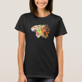 Gesichts Tiger Head Wildlife Wilderness Predator B T-Shirt (Vorderseite)