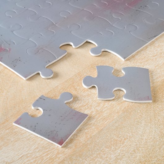 Gesichts- und Abstrakt-rote Kunst Puzzle (Seite)