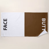 Gesichts-und Hintern-Tuch Strandtuch (Vorderseite)