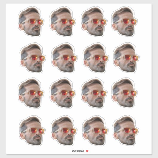 Gesichtsaufkleber, Gesichtsaufkleber nach Maß, kun Aufkleber (Blatt)