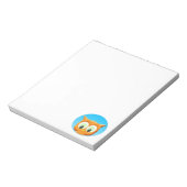 Gesichtsausdruck einer kleinen Eule Notizblock (Rotiert)