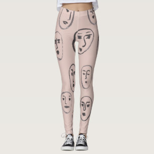 Gesichtsausdrücke der Leggings