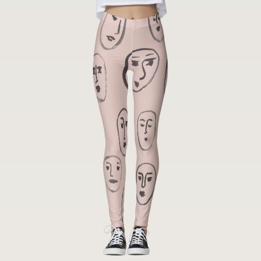 Gesichtsausdrücke der Leggings (Vorderseite)