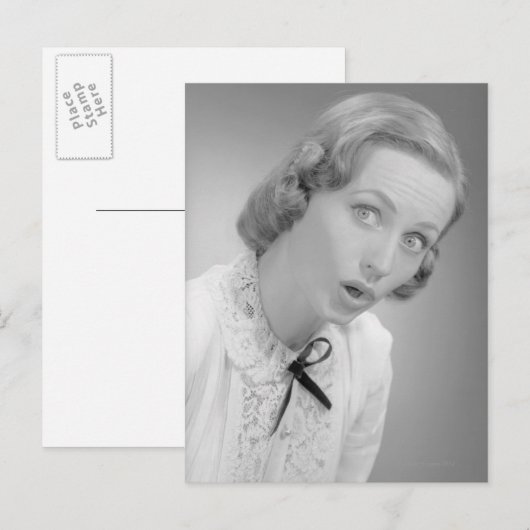 Gesichtsausdrücke Postkarte (Vorne/Hinten)