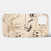 Gesichtsausdrücke verschiedener Katzen, Louis Wain Case-Mate iPhone Hülle (Rückseite (Horizontal))