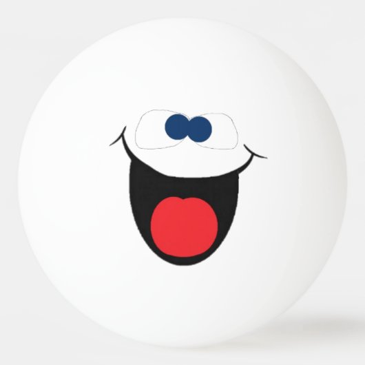 Gesichtsball Tischtennisball (Rückseite)