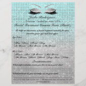 Gesichtsbehandlung in blau-grau flyer (Vorne)