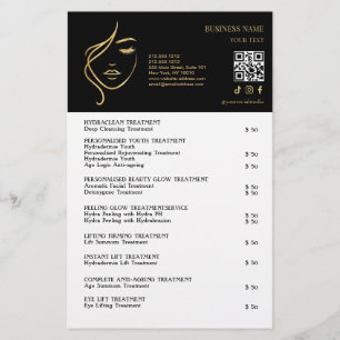 GESICHTSBEHANDLUNGEN Beauty Salon Flyer