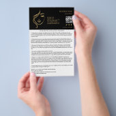 Gesichtsbehandlungen Nachsorge Flyer (Handgriff)