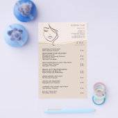GESICHTSBEHANDLUNGEN Schönheitssalon-Flyer Flyer (Einzeln)