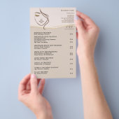 GESICHTSBEHANDLUNGEN Schönheitssalon-Flyer Flyer (Handgriff)
