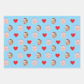 Gesichtsbehängung, Foto-Geschenkwrap, Babygeschenk Geschenkpapier Set (Vorderseite 3)