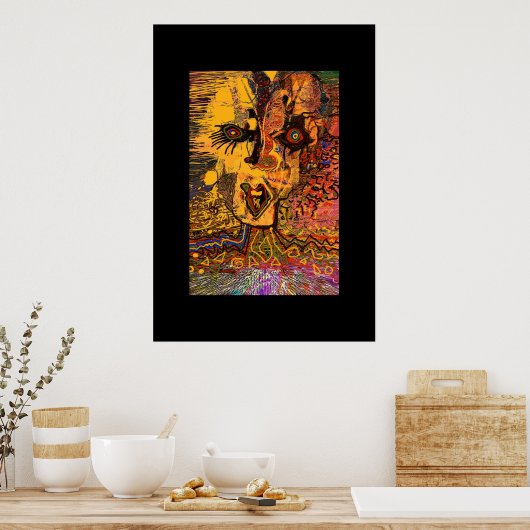 Gesichtsbemalung Poster (Küche)