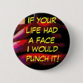 Gesichtsdurchschlag Button (Vorderseite)