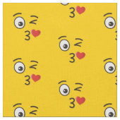 Gesichtserkennung durch Kiss-Fabric Stoff (Nahaufnahme)