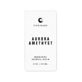 Gesichtserkennung kleine Flasche Adressaufkleber (Vorne)