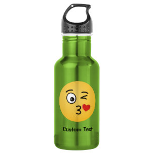 Gesichtserkennung mit Kuss-Wasserflasche Edelstahlflasche