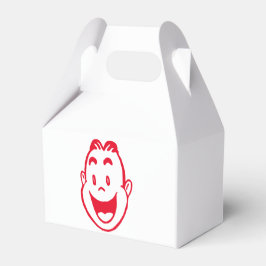 Gesichtsfeld des erstaunten Mannes Geschenkschachtel