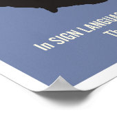 Gesichtsgrammatik. Ein ASL-Klassenposter. Poster (Ecke)