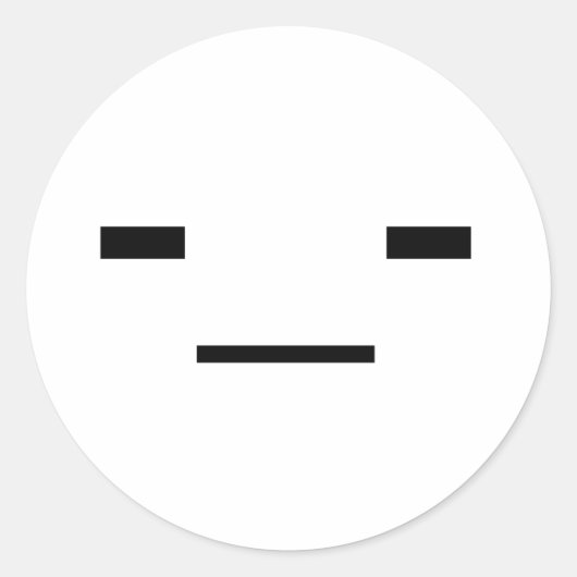 Gesichtshälfte Runder Aufkleber (Vorderseite)