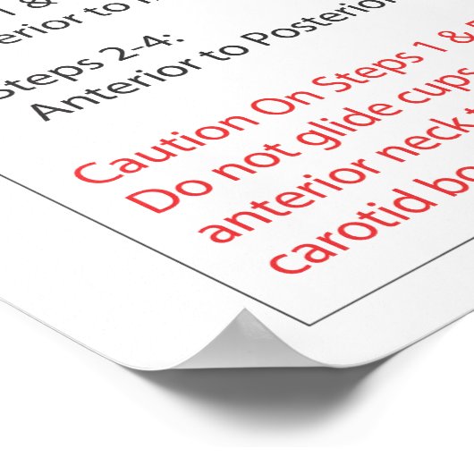 Gesichtshautplakat Poster (Ecke)