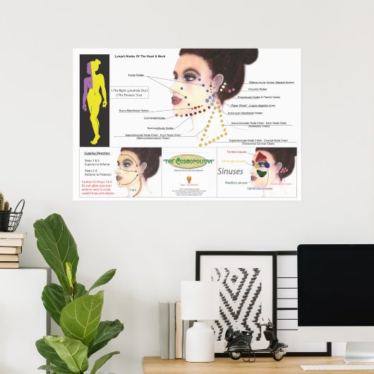 Gesichtshautplakat Poster (Heimbüro)