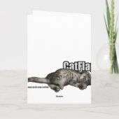 Gesichtskarte der siamesischen Katze Karte (Rückseite)