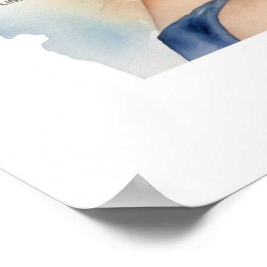 Gesichtskarte für Hautfiller und Botox Poster (Ecke)