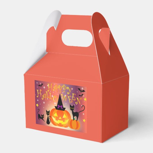Gesichtskasten Dekorierter Jack-O'- LaternenHallow Geschenkschachtel (Vorderseite)