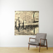 Gesichtskunst Wandteppich (Beispiel (Horizontal))