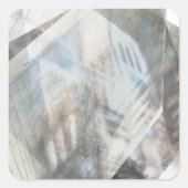 Gesichtslähmung IV Quadratischer Aufkleber (Vorderseite)