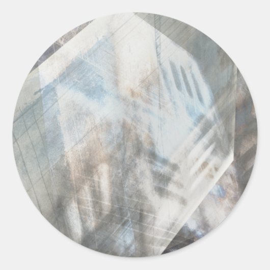 Gesichtslähmung IV Runder Aufkleber (Vorderseite)