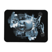 Gesichtslos - Design von Techno-Goth Streetwear Magnet (Horizontal)