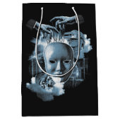 Gesichtslos - Design von Techno-Goth Streetwear Mittlere Geschenktüte (Vorderseite)