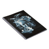 Gesichtslos - Design von Techno-Goth Streetwear Notizblock (Rechte Seite)