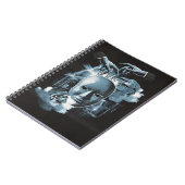 Gesichtslos - Design von Techno-Goth Streetwear Notizblock (Linke Seite)