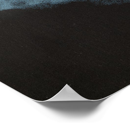 Gesichtslos - Design von Techno-Goth Streetwear Poster (Ecke)