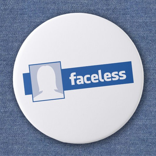 Gesichtslose Frau - Anonymes Profil Bild Button