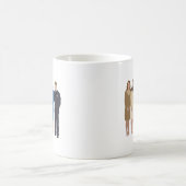 Gesichtslose Königsfamilieillustration Kaffeetasse (Mittel)