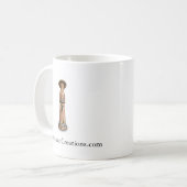 Gesichtslose Puppen-Kaffeetasse Kaffeetasse (Vorderseite Links)