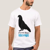 Gesichtslose Tauben-Platten T-Shirt (Vorderseite)