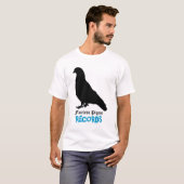 Gesichtslose Tauben-Platten T-Shirt (Vorne ganz)