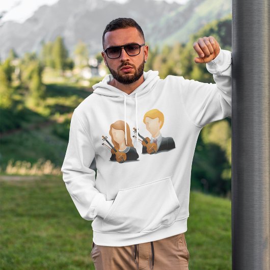 Gesichtslose Violinisten Hoodie
