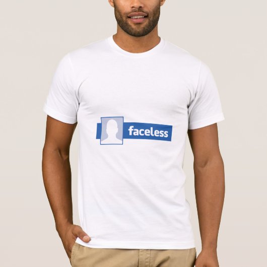 Gesichtsloser Mann - anonymer ProfilPic T-Shirt (Vorderseite)