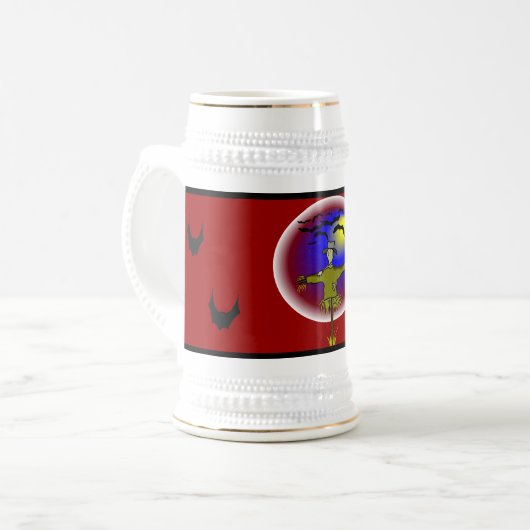 Gesichtsloser Skeletter - Bierglas (Vorderseite Links)