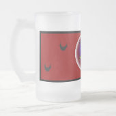 Gesichtsloser Skeletter - Mattglas Bierglas (Links)