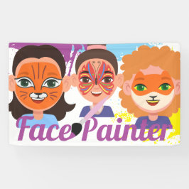 Gesichtsmaler mit skurrilen Ideen Gesichtsbemalung Banner