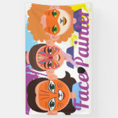 Gesichtsmaler mit skurrilen Ideen Gesichtsbemalung Banner (Vertikal)