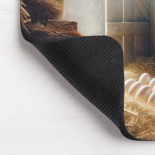 Gesichtsmaske auf einer Henne Mousepad (Ecke)