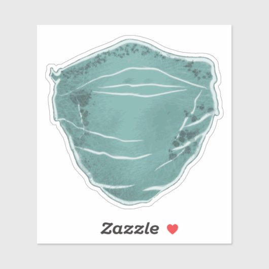 Gesichtsmaske Aufkleber (Blatt)